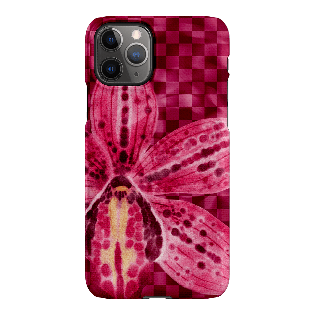 Check Orchid Printed Phone Cases iPhone 11 Pro / Snap by Sally Hungerford - The Dairy