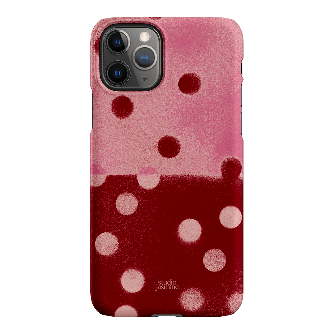 Cherry Polka Dot Printed Phone Cases iPhone 11 Pro / Snap by Jasmine Dowling - The Dairy