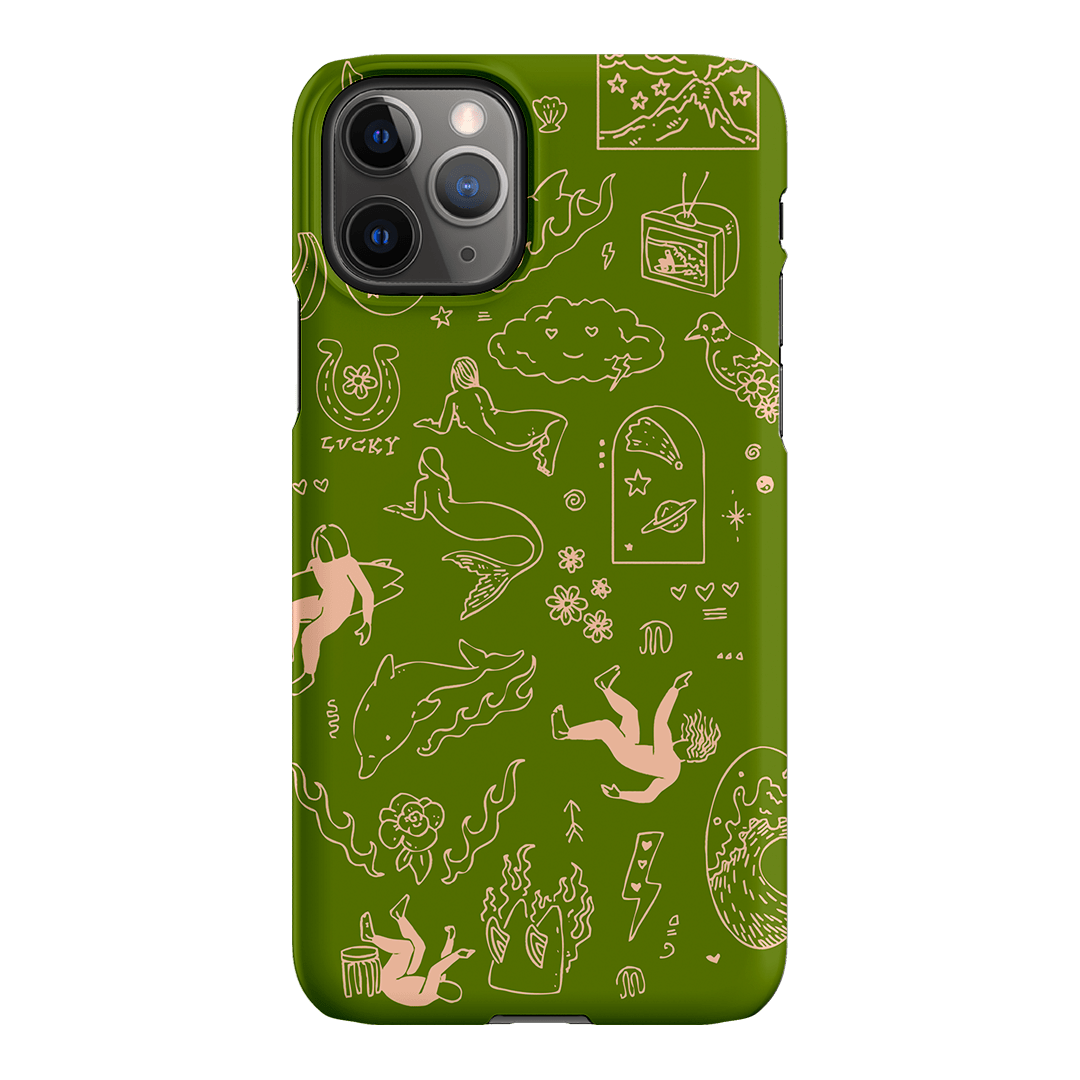 Easty Flash Green Printed Phone Cases iPhone 11 Pro / Snap by Easty Beasty - The Dairy