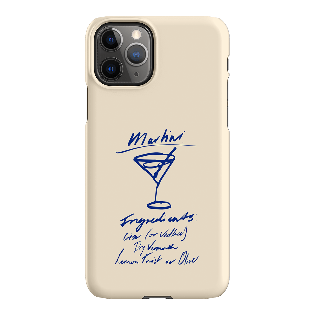 Martini Mood Cream Printed Phone Cases iPhone 11 Pro / Snap by The Dairy - The Dairy