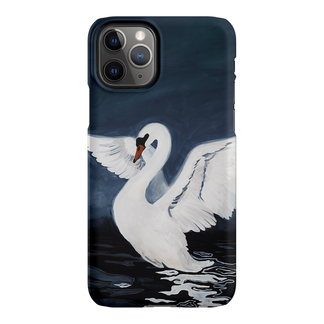 Midnight Swan Printed Phone Cases iPhone 11 Pro / Snap by Lisa Hu - The Dairy