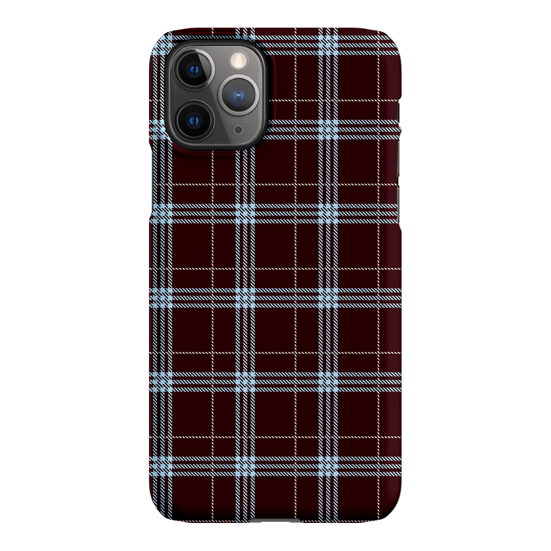 Mocha Plaid Printed Phone Cases iPhone 11 Pro / Snap by The Dairy - The Dairy