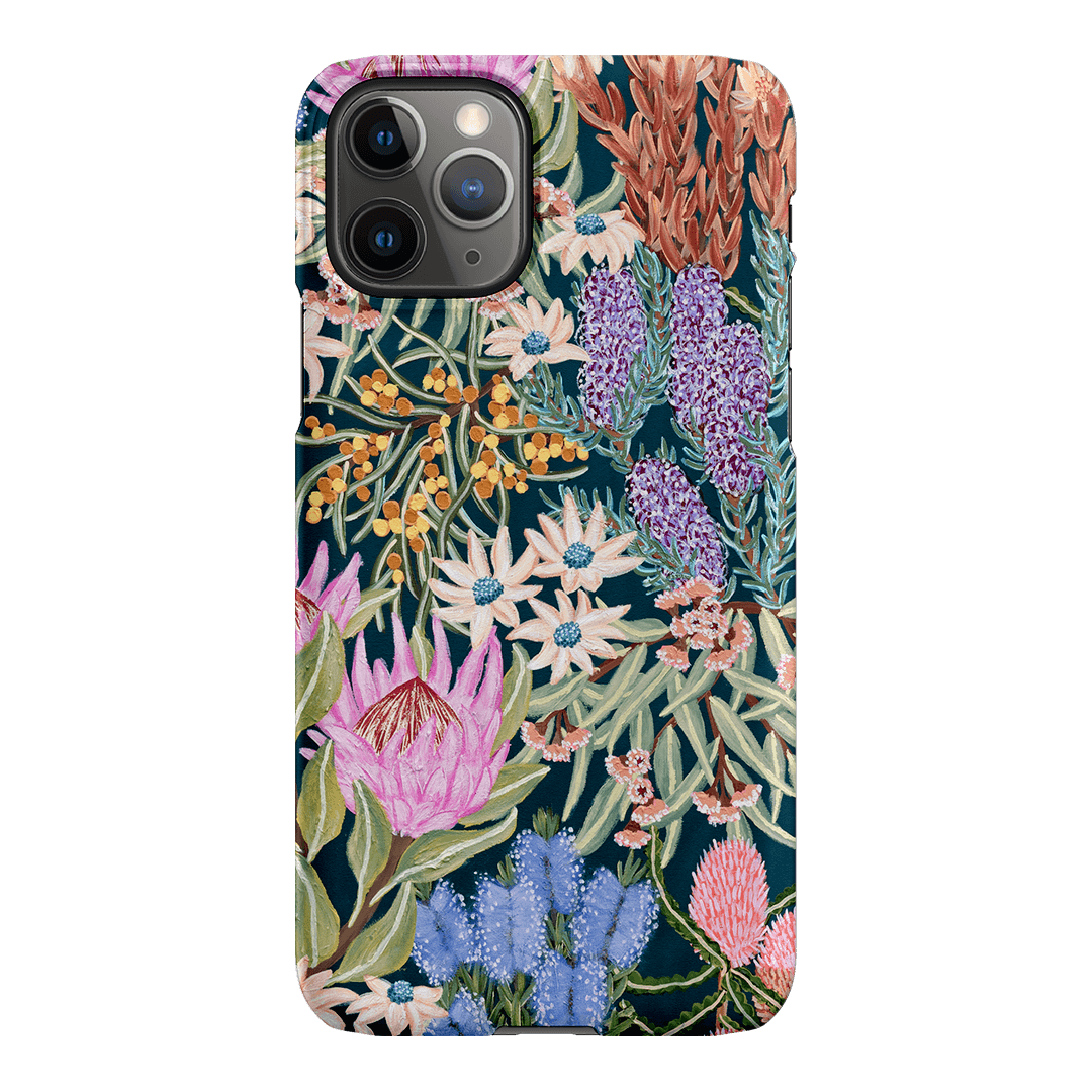 Moonlit Floral Printed Phone Cases iPhone 11 Pro / Snap by Amy Gibbs - The Dairy