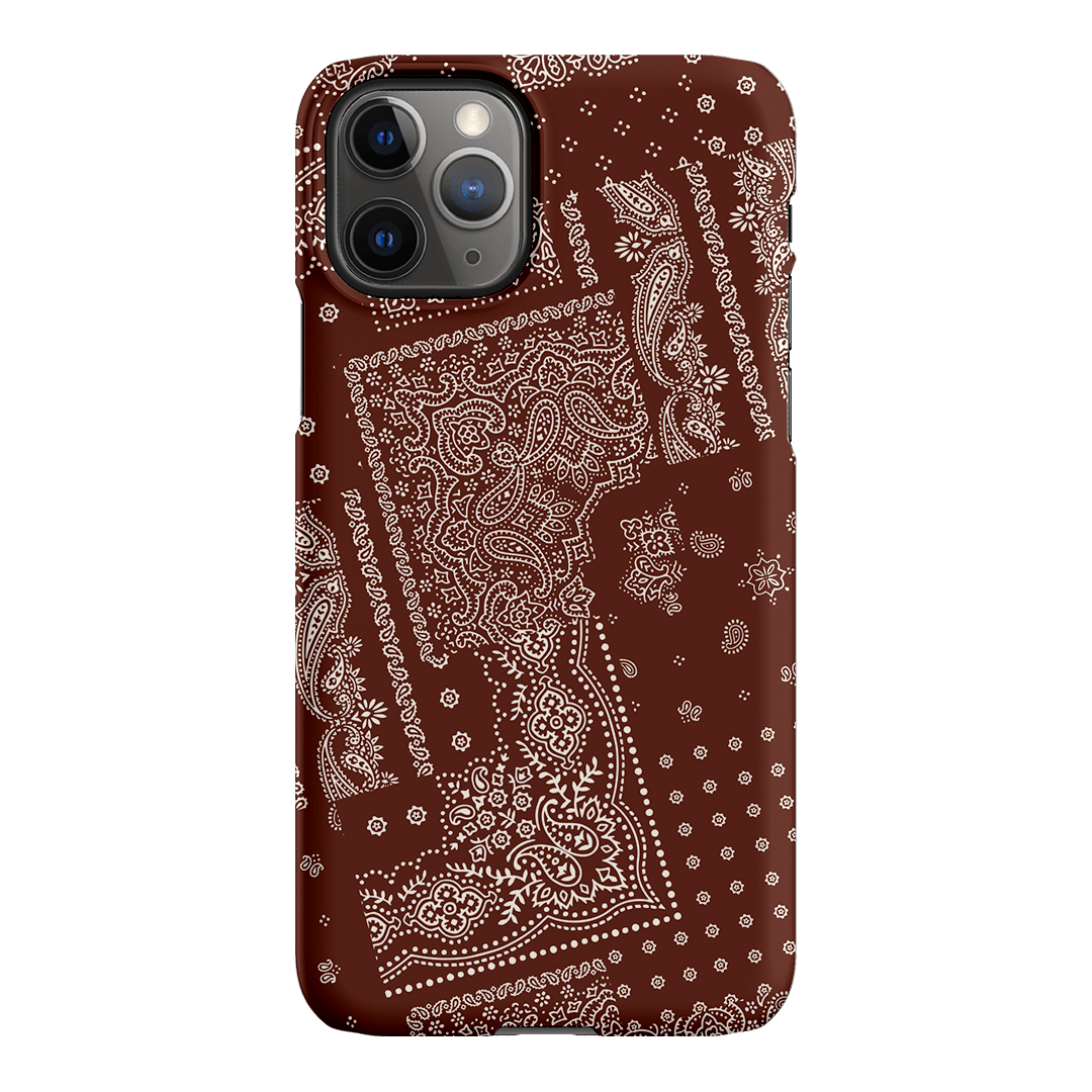Paisley Cinnamon Printed Phone Cases iPhone 11 Pro / Snap by The Dairy - The Dairy