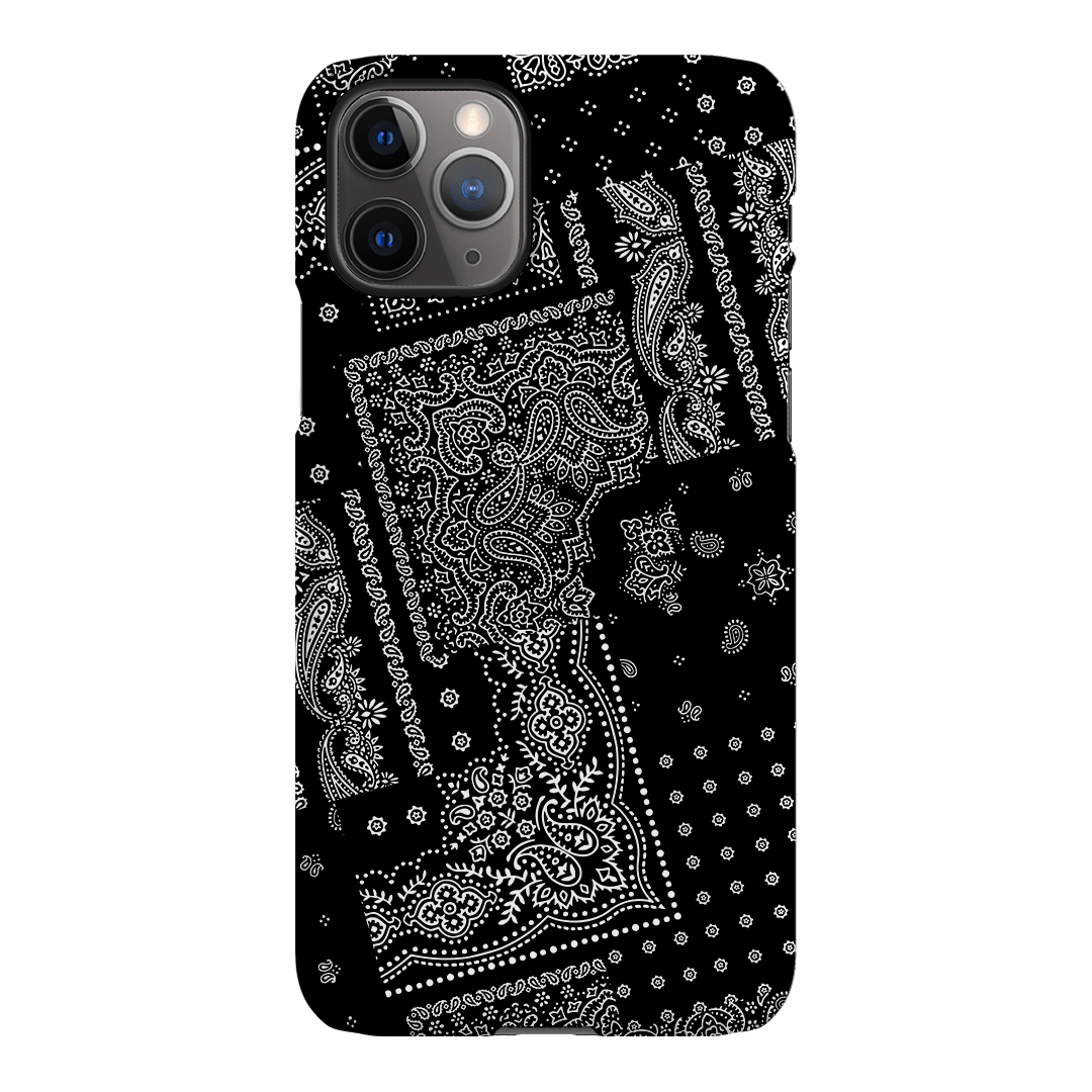 Paisley Noir Printed Phone Cases iPhone 11 Pro / Snap by The Dairy - The Dairy