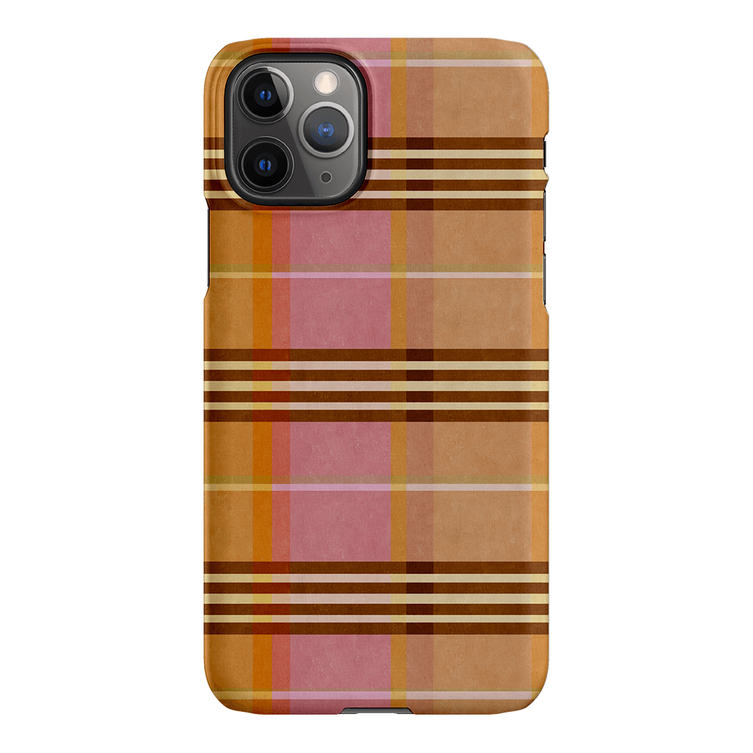 Peachy Plaid Printed Phone Cases iPhone 11 Pro / Snap by Fenton & Fenton - The Dairy