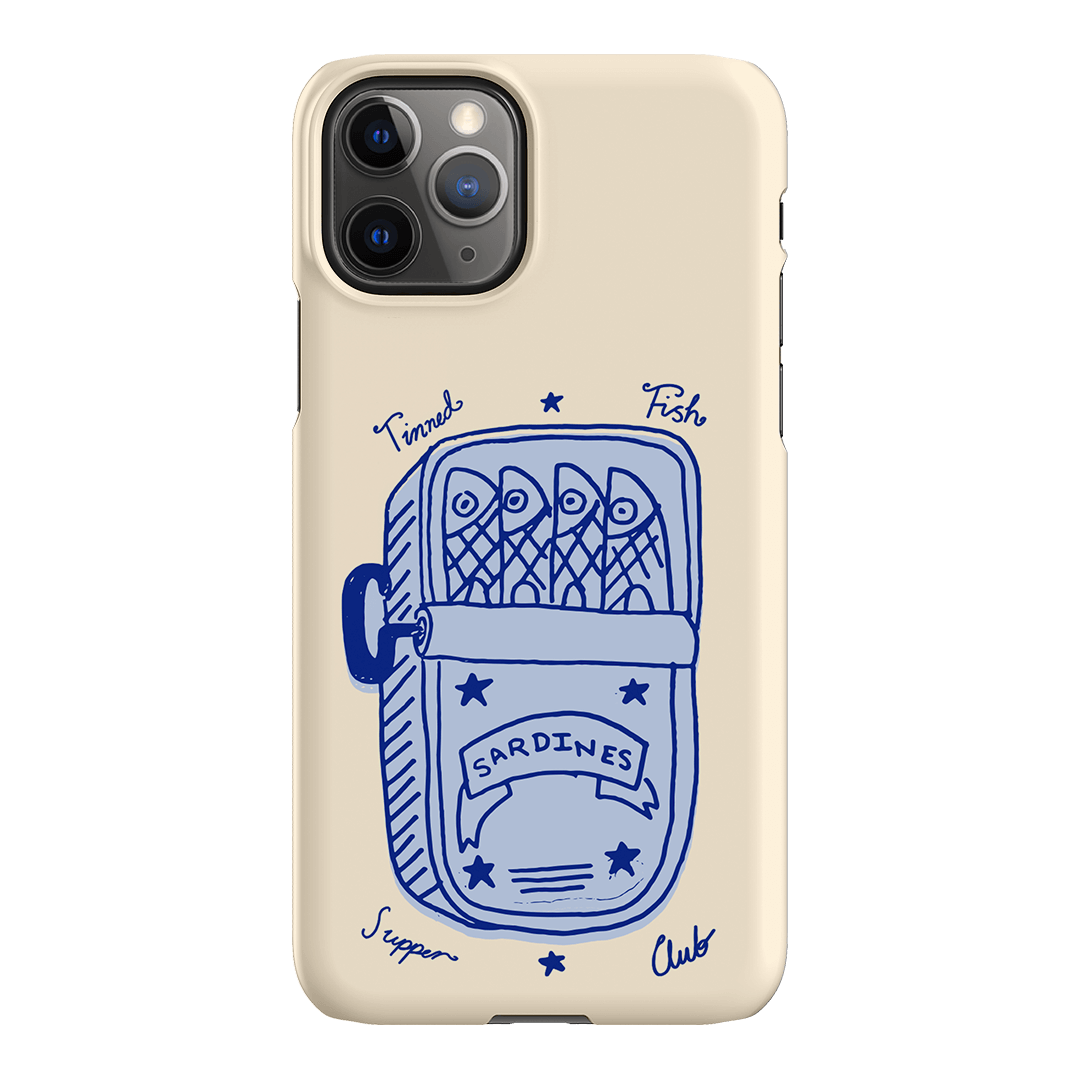 Sardine Social Blue Printed Phone Cases iPhone 11 Pro / Snap by The Dairy - The Dairy