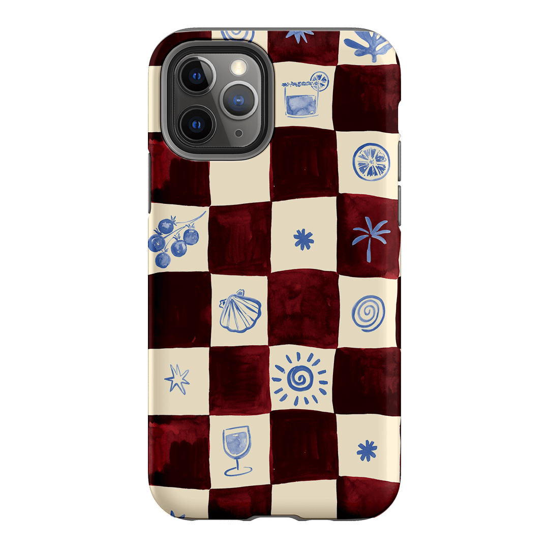 Afternoon Mezze Maroon Printed Phone Cases iPhone 11 Pro / Armoured by Charlie Taylor - The Dairy