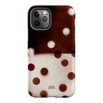 Espresso Polka Dot Printed Phone Cases iPhone 11 Pro / Armoured by Jasmine Dowling - The Dairy