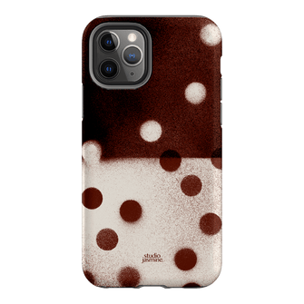 Espresso Polka Dot Printed Phone Cases iPhone 11 Pro / Armoured by Jasmine Dowling - The Dairy