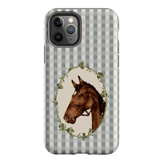 Gingham Horse Printed Phone Cases iPhone 11 Pro / Armoured by Kasiags Art - The Dairy