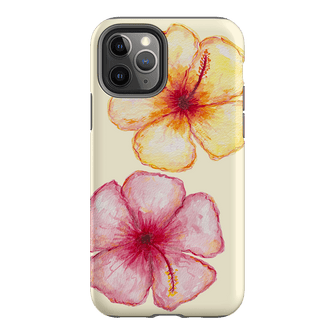 Hibiscus Flower Yellow Printed Phone Cases iPhone 11 Pro / Armoured by BG. Studio - The Dairy