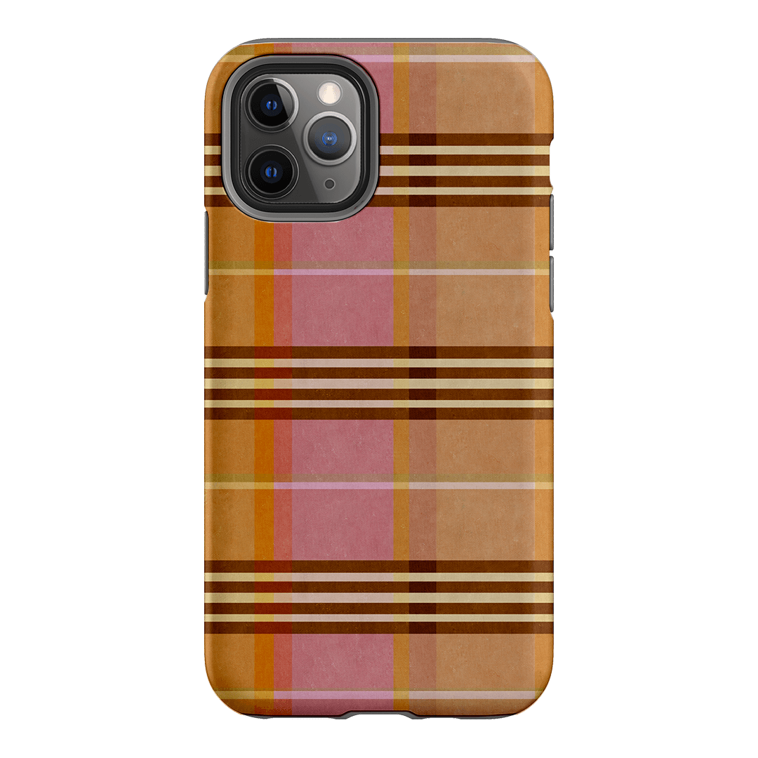 Peachy Plaid Printed Phone Cases iPhone 11 Pro / Armoured by Fenton & Fenton - The Dairy