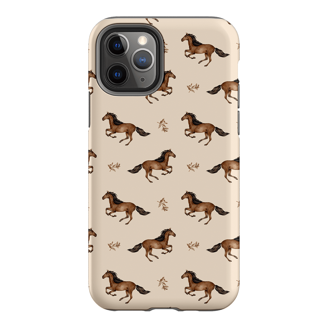 Running Horse Printed Phone Cases iPhone 11 Pro / Armoured by Kasiags Art - The Dairy