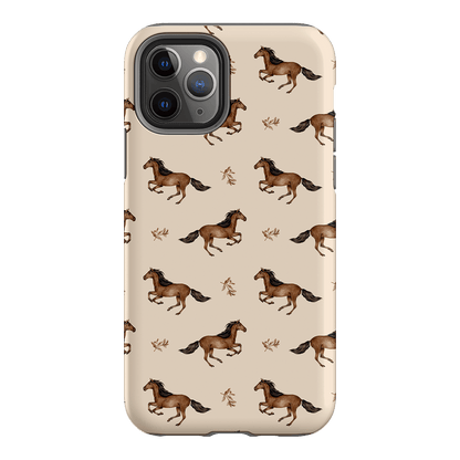 Running Horse Printed Phone Cases iPhone 11 Pro / Armoured by Kasiags Art - The Dairy