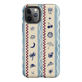 Summer Snacks Blue Printed Phone Cases iPhone 11 Pro / Armoured by Charlie Taylor - The Dairy