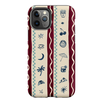 Summer Snacks Burgundy Printed Phone Cases iPhone 11 Pro / Armoured by Charlie Taylor - The Dairy