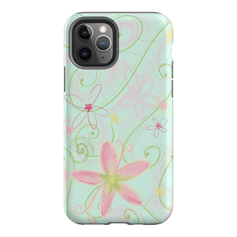 Swirl Blue Printed Phone Cases iPhone 11 Pro / Armoured by Kayla Carr - The Dairy