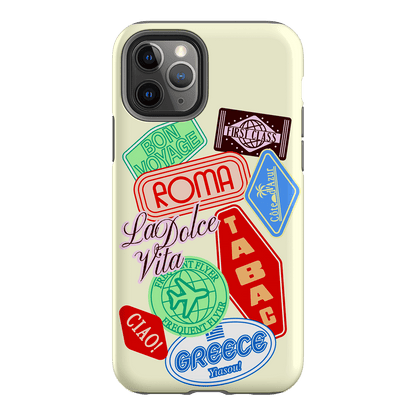 Well Travelled Printed Phone Cases iPhone 11 Pro / Armoured by The Dairy - The Dairy