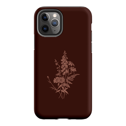 Wildflowers Mocha Printed Phone Cases iPhone 11 Pro / Armoured by Typoflora - The Dairy