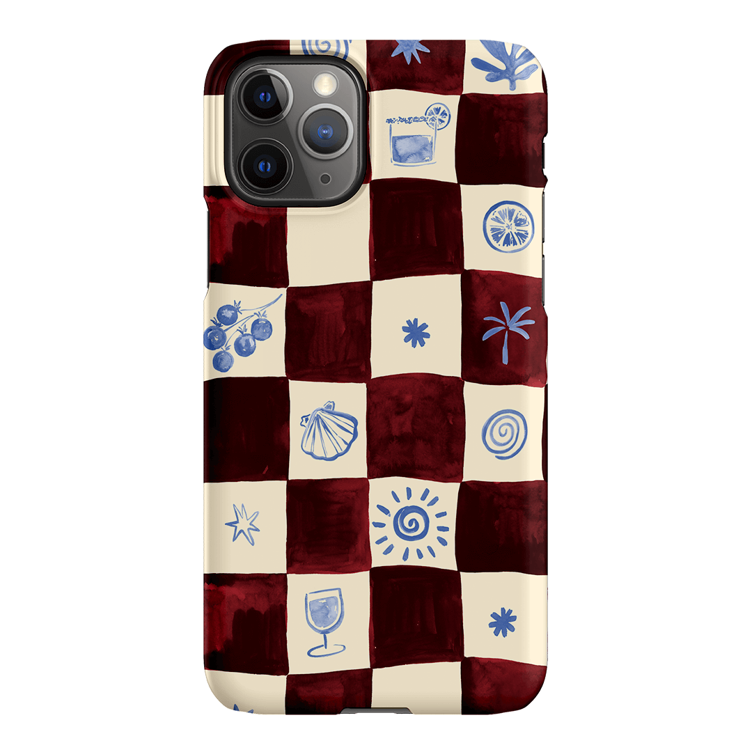 Afternoon Mezze Maroon Printed Phone Cases iPhone 11 Pro Max / Snap by Charlie Taylor - The Dairy