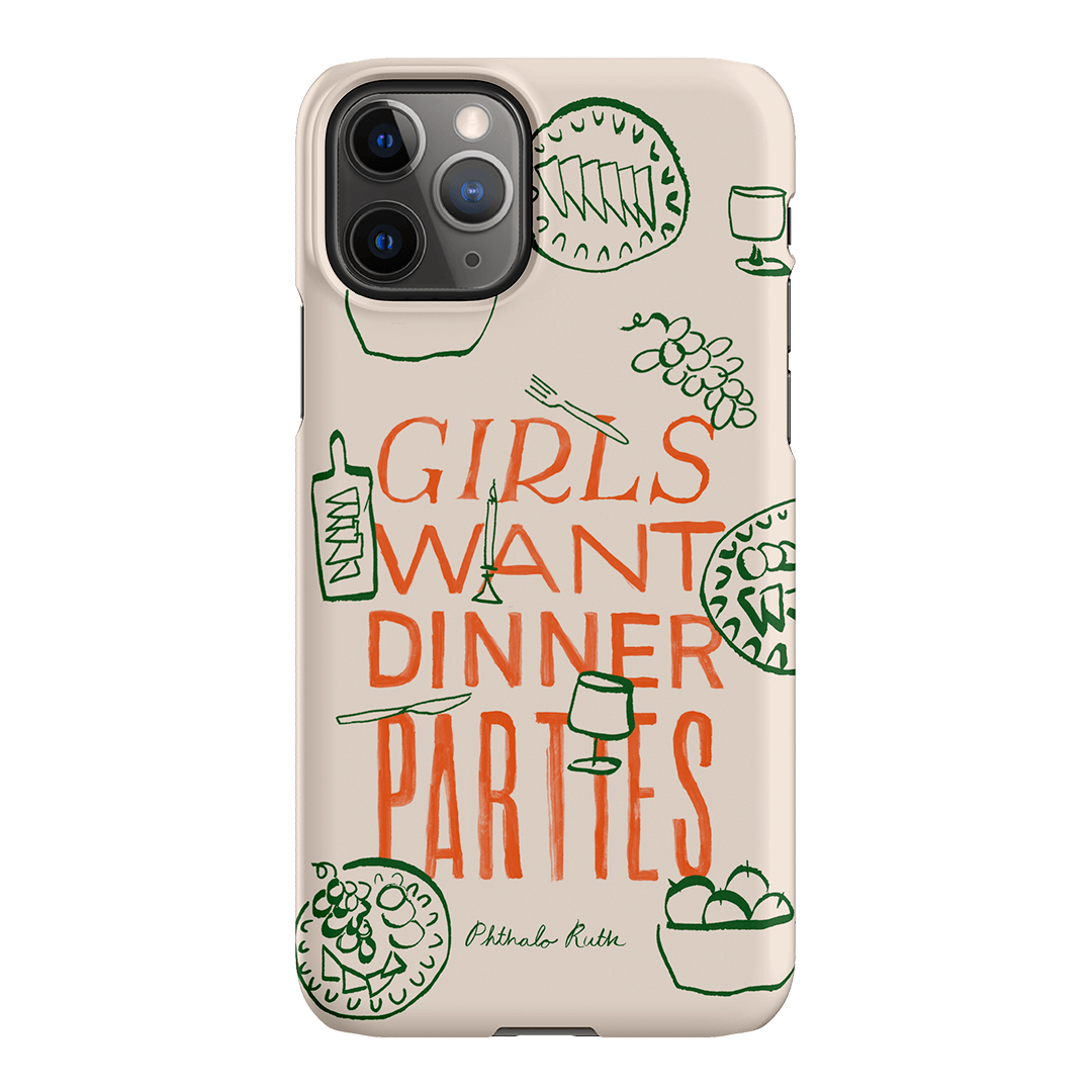 Dinner Parties Printed Phone Cases iPhone 11 Pro Max / Snap by Phthalo Ruth - The Dairy