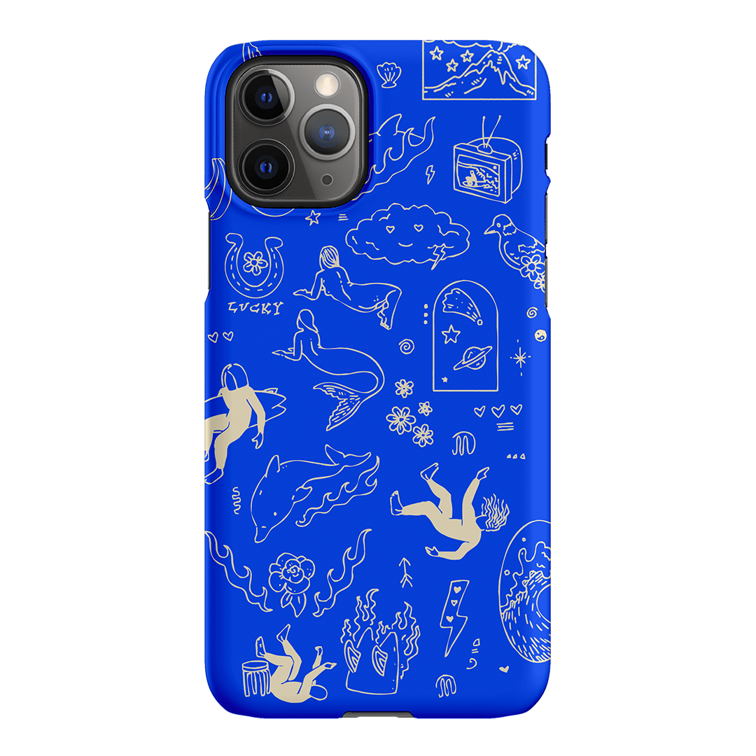 Easty Flash Blue Printed Phone Cases iPhone 11 Pro Max / Snap by Easty Beasty - The Dairy