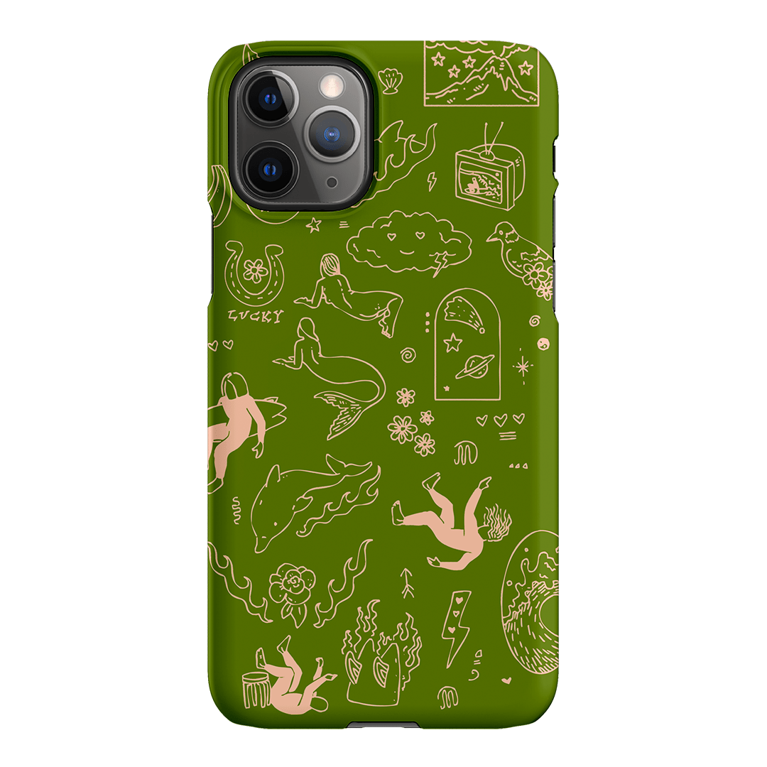 Easty Flash Green Printed Phone Cases iPhone 11 Pro Max / Snap by Easty Beasty - The Dairy