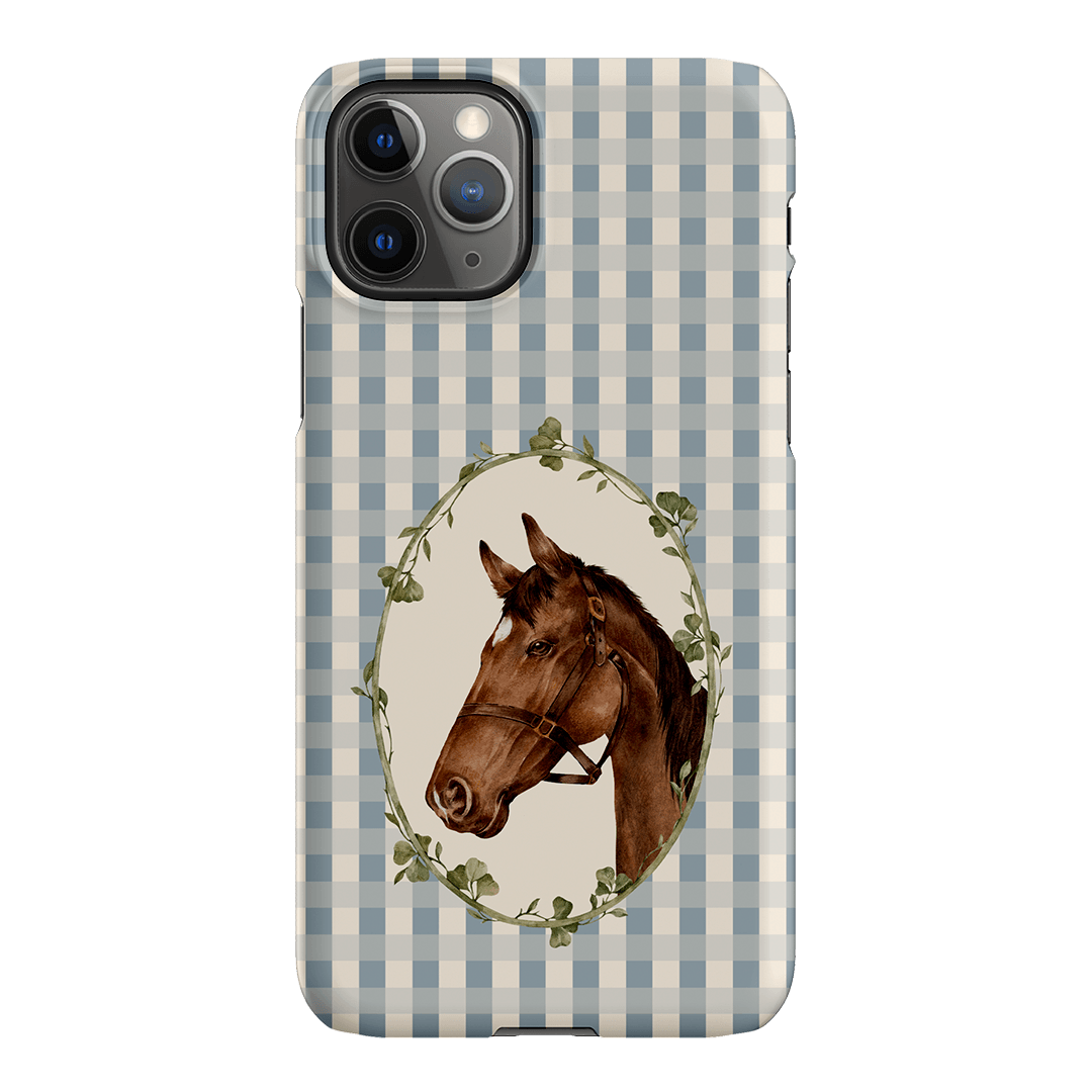 Gingham Horse Printed Phone Cases iPhone 11 Pro Max / Snap by Kasiags Art - The Dairy