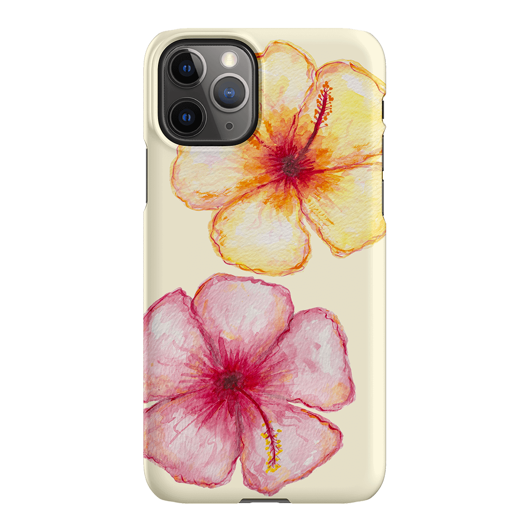 Hibiscus Flower Yellow Printed Phone Cases iPhone 11 Pro Max / Snap by BG. Studio - The Dairy