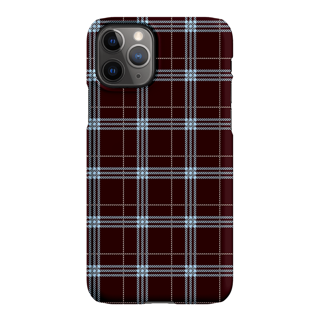 Mocha Plaid Printed Phone Cases iPhone 11 Pro Max / Snap by The Dairy - The Dairy