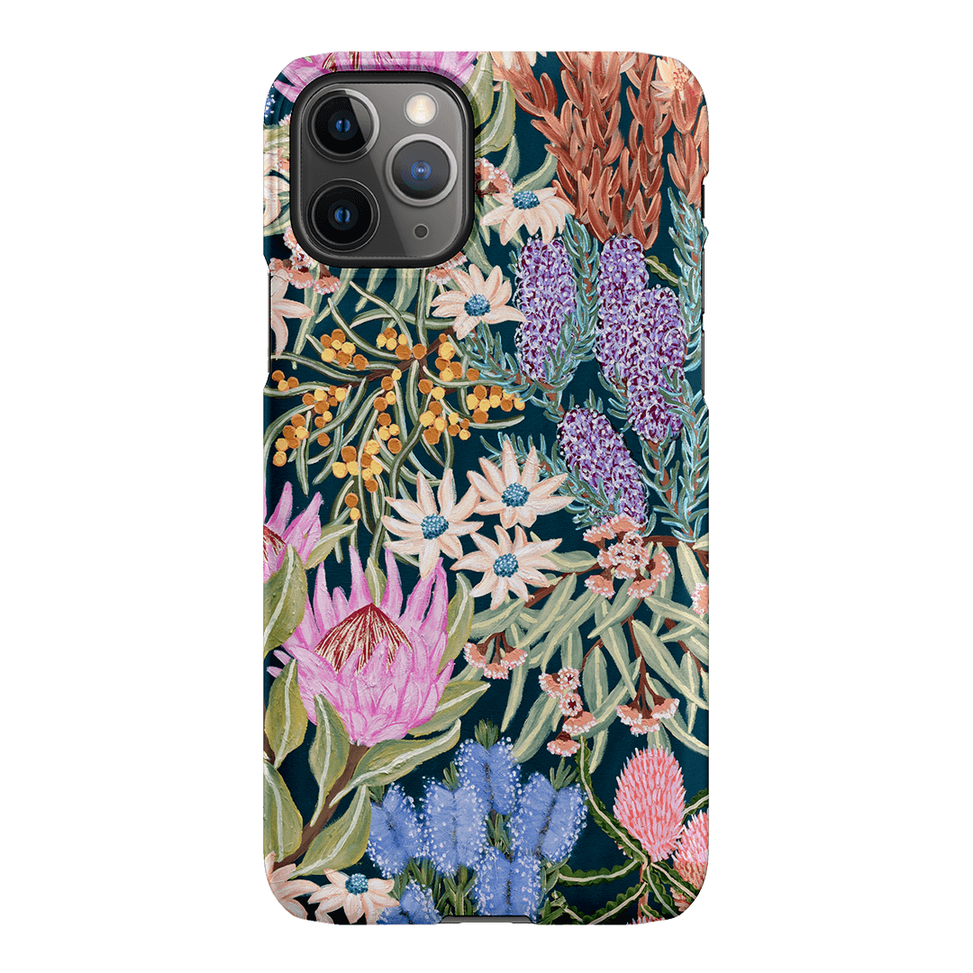 Moonlit Floral Printed Phone Cases iPhone 11 Pro Max / Snap by Amy Gibbs - The Dairy