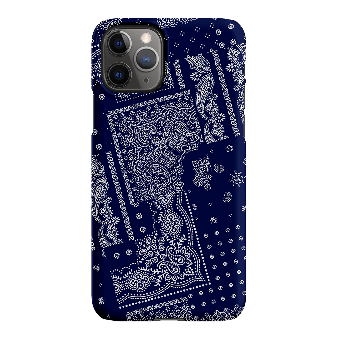 Paisley Indigo Printed Phone Cases iPhone 11 Pro Max / Snap by The Dairy - The Dairy