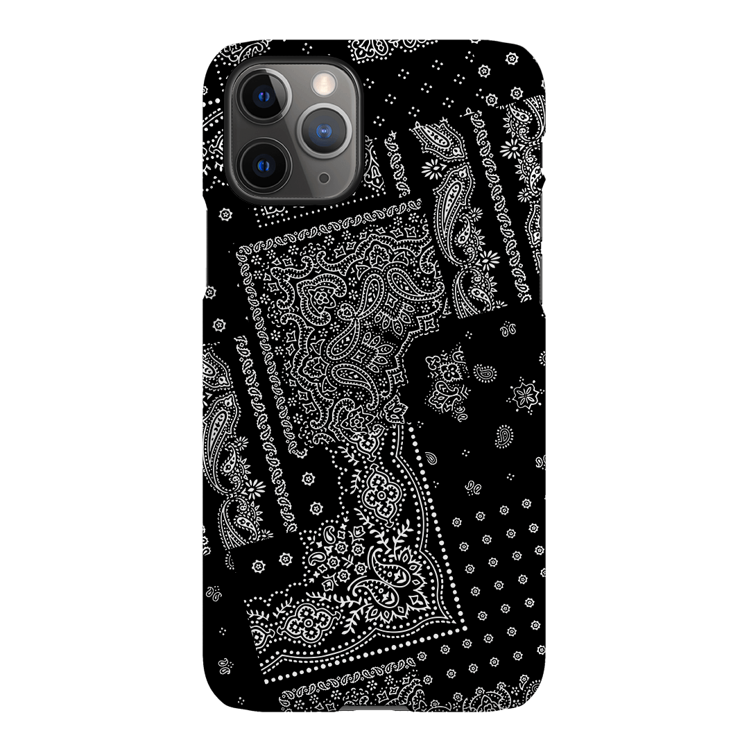 Paisley Noir Printed Phone Cases iPhone 11 Pro Max / Snap by The Dairy - The Dairy