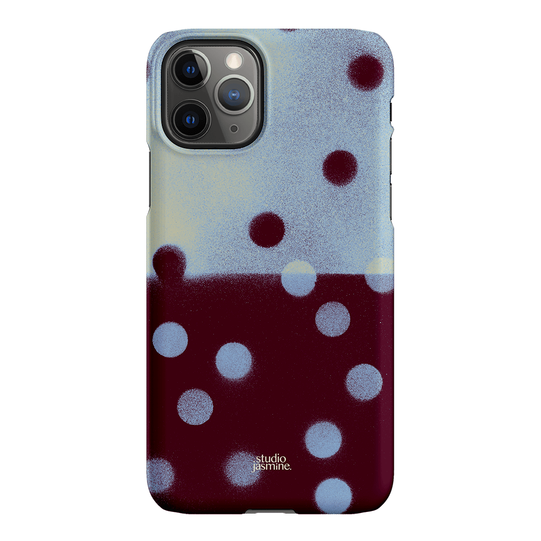 Plum Polka Dot Printed Phone Cases iPhone 11 Pro Max / Snap by Jasmine Dowling - The Dairy