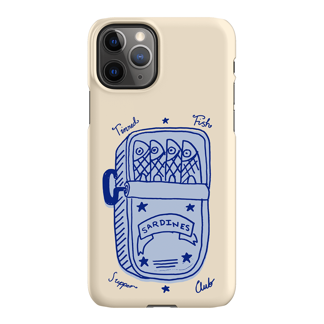 Sardine Social Blue Printed Phone Cases iPhone 11 Pro Max / Snap by The Dairy - The Dairy