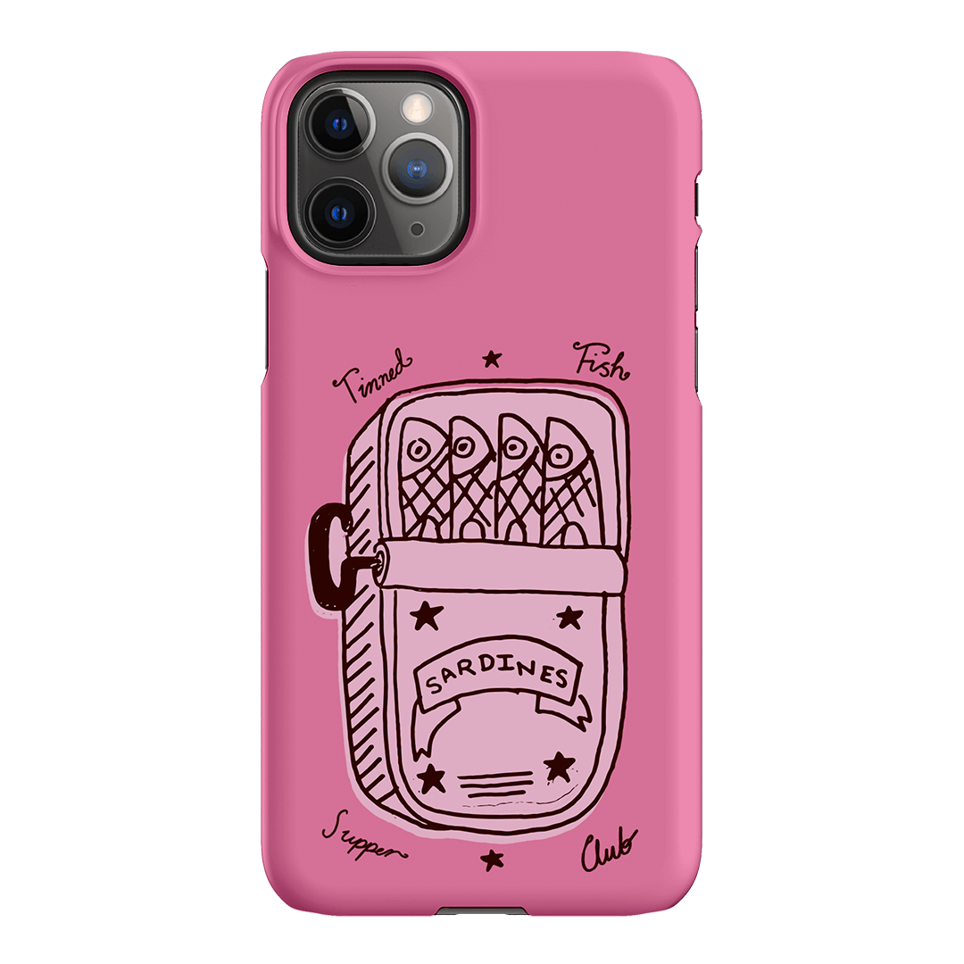 Sardine Social Pink Printed Phone Cases iPhone 11 Pro Max / Snap by The Dairy - The Dairy