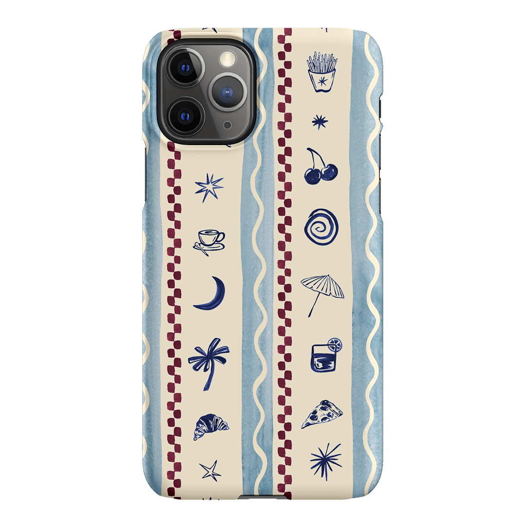 Summer Snacks Blue Printed Phone Cases iPhone 11 Pro Max / Snap by Charlie Taylor - The Dairy