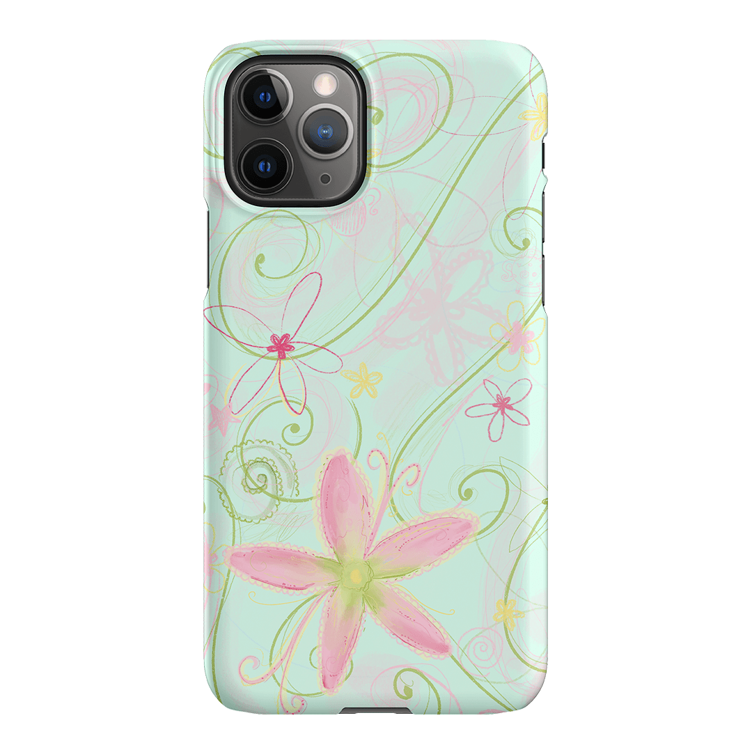 Swirl Blue Printed Phone Cases iPhone 11 Pro Max / Snap by Kayla Carr - The Dairy