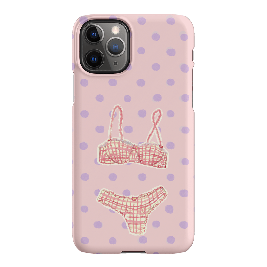 Vintage Gingham Printed Phone Cases iPhone 11 Pro Max / Snap by Kayla Carr - The Dairy