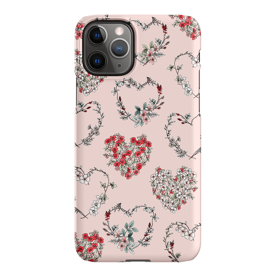 Wild Heart Wreath Printed Phone Cases iPhone 11 Pro Max / Snap by Typoflora - The Dairy