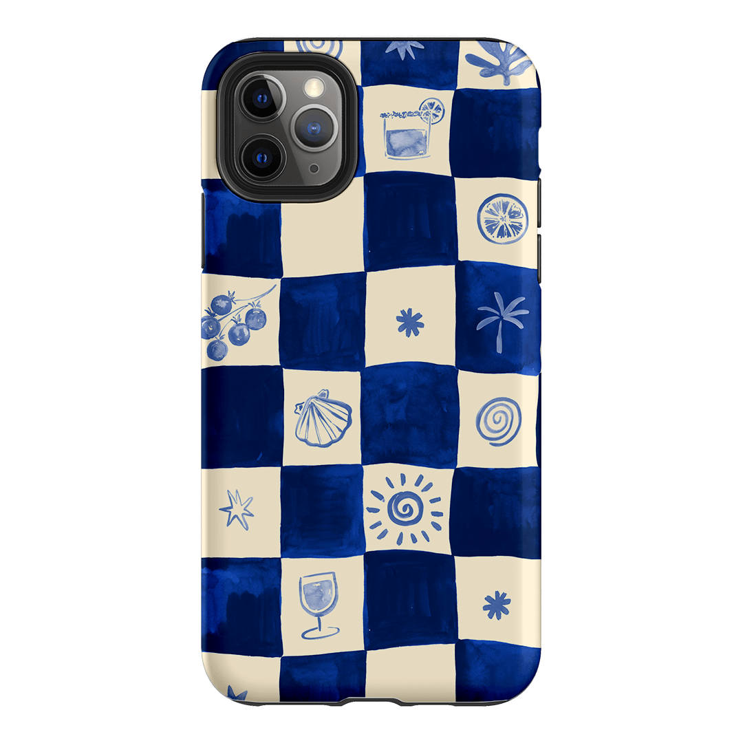 Afternoon Mezze Azure Printed Phone Cases iPhone 11 Pro Max / Armoured by Charlie Taylor - The Dairy
