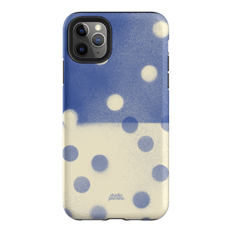 Bleu Polka Dot Printed Phone Cases iPhone 11 Pro Max / Armoured by Jasmine Dowling - The Dairy