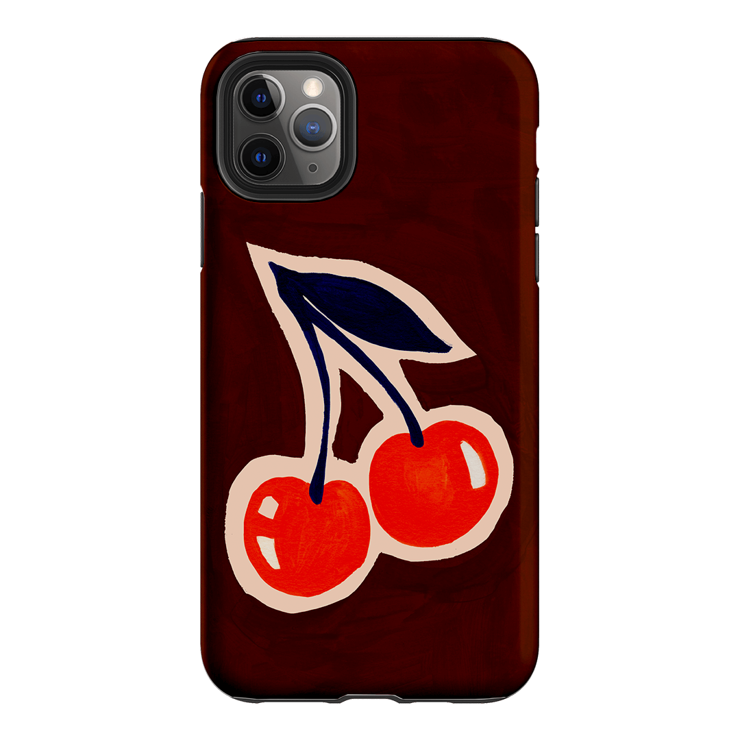 Cherries Printed Phone Cases iPhone 11 Pro Max / Armoured by Studio Bon - The Dairy