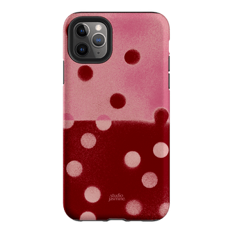 Cherry Polka Dot Printed Phone Cases iPhone 11 Pro Max / Armoured by Jasmine Dowling - The Dairy