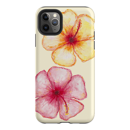 Hibiscus Flower Yellow Printed Phone Cases iPhone 11 Pro Max / Armoured by BG. Studio - The Dairy