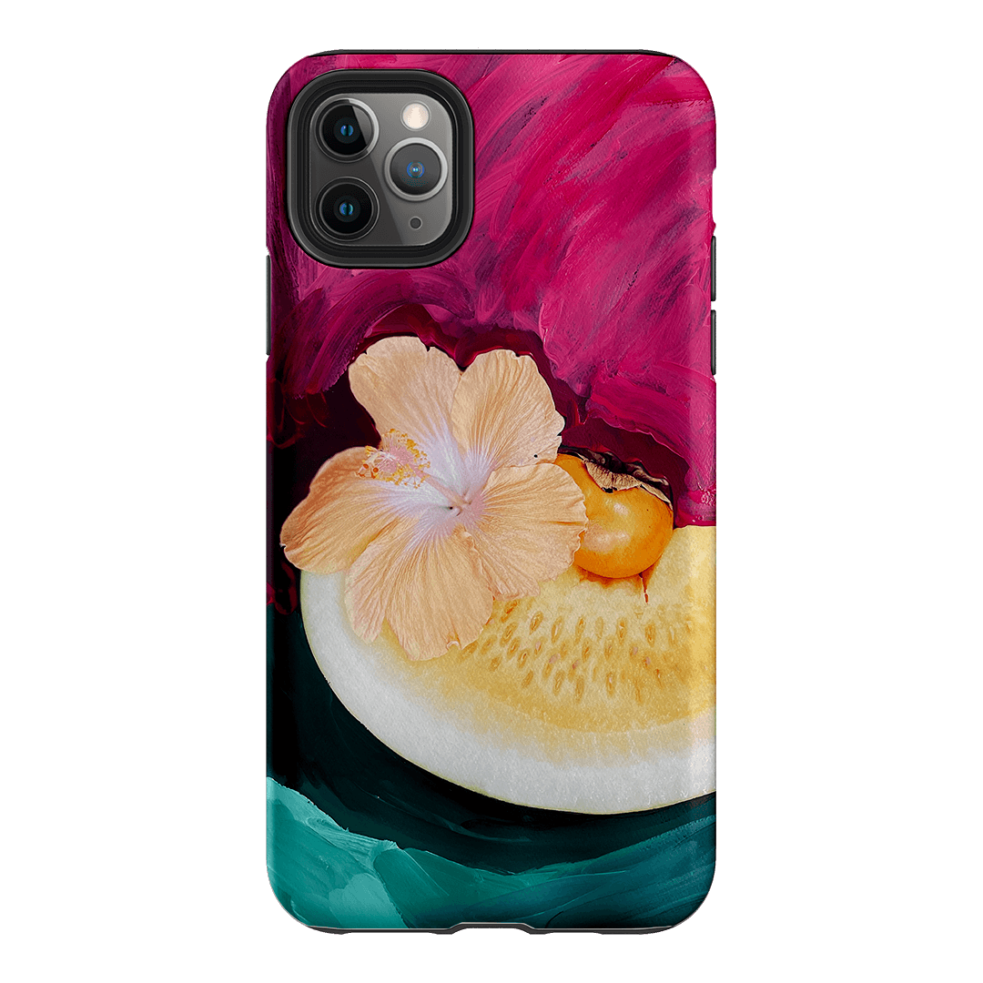 Hibiscus Melon Printed Phone Cases iPhone 11 Pro Max / Armoured by Nicole Nelius - The Dairy