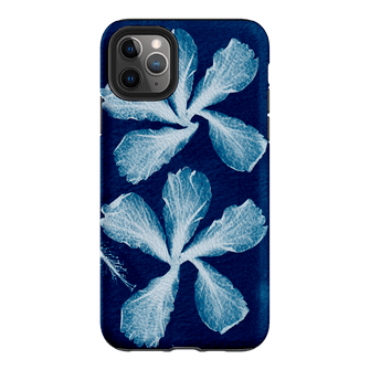 Hibiscus Cyanotype Printed Phone Cases iPhone 11 Pro Max / Armoured by Sally Hungerford - The Dairy