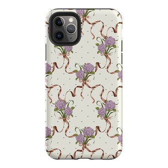 Hydrangea Ribbon Printed Phone Cases iPhone 11 Pro Max / Armoured by Veronica Tucker - The Dairy