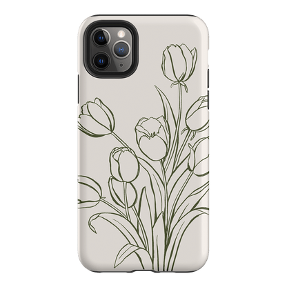 Inked Tulips Printed Phone Cases iPhone 11 Pro Max / Armoured by Typoflora - The Dairy
